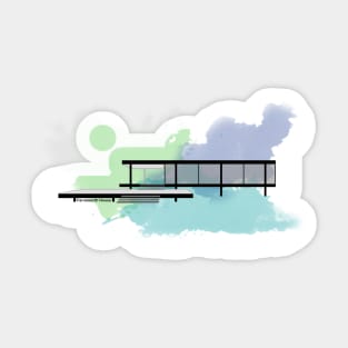 Farnsworth House - Mies van der Rohe Sticker